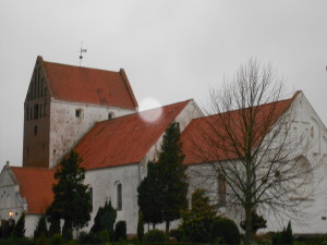 a legit oldddddd Danish church. SO PRETTY!